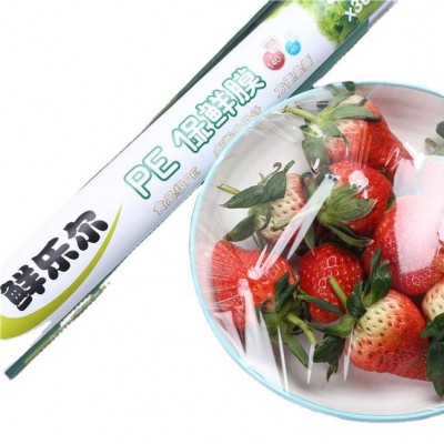 Eco Plastic Food Grade Stretch Packaging Film Pe Cling Film Wrap Roll Cling Film For Lock Food Fresh