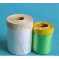 masking film Manufacturer HDPE pretaped auto paint masking film with masking tape